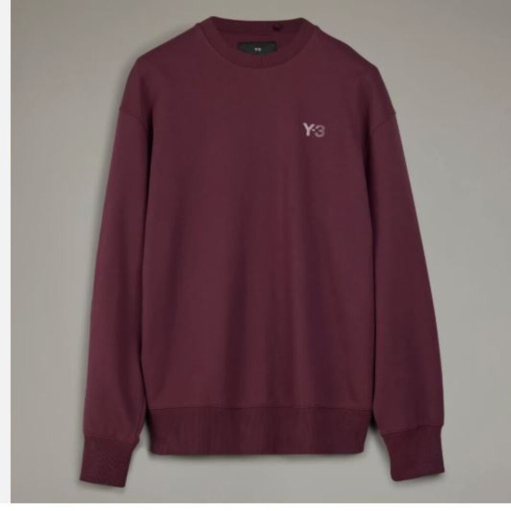 Y-3 French Terry Crew Sweater Shadow Red IV5582 adidas Sweatshirt Men's Size XXL